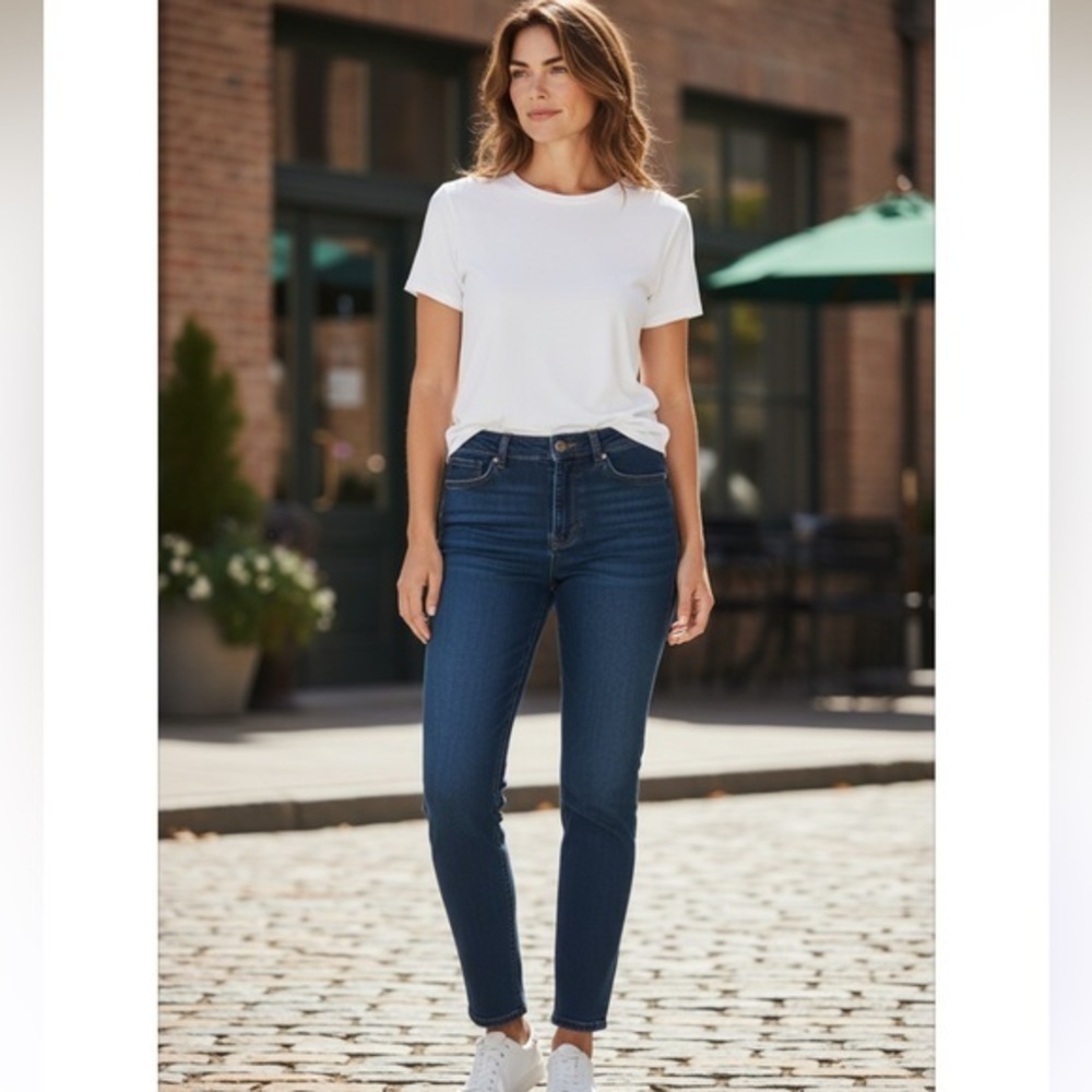 Talbots Outlet  Dark Blue Flattering collection Skinny Jean in size 8